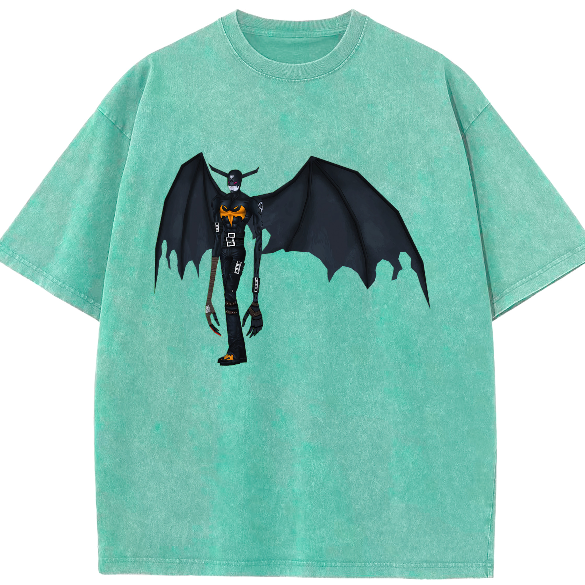 （画像用） Digimon デジタルモンスター/デジモン 綿100% ヴィンテージ風 半袖Tシャツ（フロントプリント）